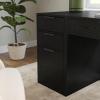 Martha Stewart Kayden Home Office Modular File Cabinet with 3 Drawers in Black with Oil Rubbed Bronze Hardware(Black)