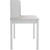 Martha Stewart Kids’ Desk with Hutch and Chair by Guidecraft – Creamy White: Wooden Study Table with Storage and Corkboard | Bedroom Furniture Set, Desk and Chair Set Ages 5-12(Grey)