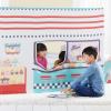Martha Stewart Kids’ Farmer’s Market Play Tent – Large Indoor Playhouse for Pretend Play in Classroom or Home(Diner Play Tent)