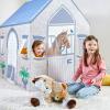 Martha Stewart Kids’ Farmer’s Market Play Tent – Large Indoor Playhouse for Pretend Play in Classroom or Home(Stable Play Tent)
