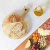 Martha Stewart Kindale 18″ x 14″ Cutting Charcuterie Board – Round – Mango Wood(14″L x 10″W)