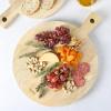 Martha Stewart Kindale 18″ x 14″ Cutting Charcuterie Board – Round – Mango Wood(18″L x 14″W)