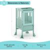 Martha Stewart Kitchen Helper ® Toddler Tower – Charcoal: Kids Folding Wood Kitchen Platform, Adjustable Height Step Stool for Toddlers | Little Kids Learning Furniture(Mint)