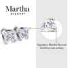 Martha Stewart Lab Grown Diamond Stud Earrings in 14 Karat Gold, Lab Grown Diamond Earrings for Women(white-gold)
