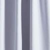 Martha Stewart Lido Linen Blackout Foam Lined Rod Pocket/Back Tab Window Curtain Panel Pair, 95″, White(Grey)