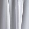Martha Stewart Lido Linen Blackout Foam Lined Rod Pocket/Back Tab Window Curtain Panel Pair, 95″, White(White)