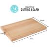 Martha Stewart Lochner 24″ x 16″ Beech Wood Cutting Board w/Juice Groove(24″L x 16″W)