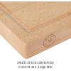 Martha Stewart Lochner 24″ x 16″ Beech Wood Cutting Board w/Juice Groove(24″L x 16″W)