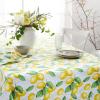 Martha Stewart Lots of Lemons Tablecloth Single Pack, White/Yellow, 60″x84″(120″ x 60″ (Rectangular))