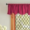 Martha Stewart Lucca Velvet Lined Scallop Window Curtain 50″ W x 18″ L, Valance, Loden Green(Pomegranate)