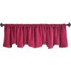 Martha Stewart Lucca Velvet Lined Scallop Window Curtain 50″ W x 18″ L, Valance, Loden Green(Pomegranate)
