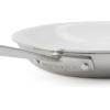 Martha Stewart Martha 10″ Triply Stainless Steel Saute Fry Pan w/Ceramic Non-Stick Interior