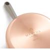 Martha Stewart Martha 3.5-Quart Stainless Steel Straight Sided Saute Pan w/Lid – Copper Exterior/Satin Interior(Copper)