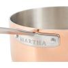 Martha Stewart Martha 3.5-Quart Stainless Steel Straight Sided Saute Pan w/Lid – Copper Exterior/Satin Interior(Copper)