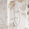 Martha Stewart Marthas Garden Floral Semi-Sheer Rod Pocket Window Curtain Panel Pair, 95″, Gold Floral