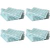 Martha Stewart Microfiber Cleaning Cloths, Ultra-Absorbent, Lint-Free Cleaning Towels for Home & Kitchen, Grey Gingham, 11 Inches, 24 Count(Teal Gingham)