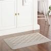 Martha Stewart Miles Modern Diamond Anti-Fatigue Air-Infused Kitchen Mat, Mint Green, 19.6″x32″(Coffee Brown)