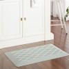 Martha Stewart Miles Modern Diamond Anti-Fatigue Air-Infused Kitchen Mat, Mint Green, 19.6″x32″(Mint Green)