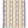 Martha Stewart Mini Spiral Notebook, 7″x9″ Journaling Notebook with 160 Lined Pages and Perforated Tear-Outs, Convenient Interior Pocket for Notes, Floral Stripe