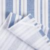 Martha Stewart Morris Stripe Kitchen Towel 2-Pack Set, Grey, 16″x28″(Blue)