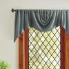 Martha Stewart Naples Chenille Solid Window Curtain Valance, Navy(Olive)