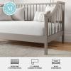 Martha Stewart Neely Platform Daybed with Wood Spindles, Solid Wood Frame, No Box Spring Needed, Twin Size, Gray(Grey)