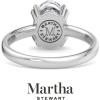 Martha Stewart Oval Shape Lab Grown Diamond Solitaire Ring, Diamond Engagement Ring in 14 Karat Gold(white-gold)