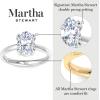 Martha Stewart Oval Shape Lab Grown Diamond Solitaire Ring, Diamond Engagement Ring in 14 Karat Gold(yellow-gold)