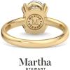 Martha Stewart Oval Shape Lab Grown Diamond Solitaire Ring, Diamond Engagement Ring in 14 Karat Gold(yellow-gold)