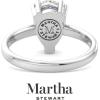 Martha Stewart Pear Shape Lab Grown Diamond Solitaire Ring, Diamond Engagement Ring in 14 Karat Gold(white-gold)