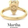 Martha Stewart Pear Shape Lab Grown Diamond Solitaire Ring, Diamond Engagement Ring in 14 Karat Gold(yellow-gold)