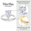 Martha Stewart Pear Shape Lab Grown Diamond Solitaire Ring, Diamond Engagement Ring in 14 Karat Gold(yellow-gold)