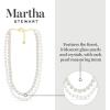 Martha Stewart Pearl and Crystal Necklace In Gold, 24 Inches For Women