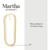 Martha Stewart Pearl and Curb Chain Necklace In Gold, 24 Inches For Women