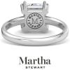 Martha Stewart Princess Cut Shape Lab Grown Diamond Solitaire Ring, Diamond Engagement Ring in 14 Karat Gold(white-gold)