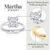 Martha Stewart Princess Cut Shape Lab Grown Diamond Solitaire Ring, Diamond Engagement Ring in 14 Karat Gold(yellow-gold)