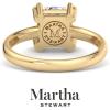 Martha Stewart Princess Cut Shape Lab Grown Diamond Solitaire Ring, Diamond Engagement Ring in 14 Karat Gold(yellow-gold)