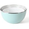 Martha Stewart Rockledge 6 Piece Enamel on Steel (4Qt, 3.3 Qt, & 2.4 Qt) Mixing Bowl Set W/Lids – Martha Blue