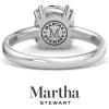 Martha Stewart Round Shape Lab Grown Diamond Solitaire Ring, Diamond Engagement Ring in 14 Karat Gold For Women(white-gold)