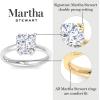 Martha Stewart Round Shape Lab Grown Diamond Solitaire Ring, Diamond Engagement Ring in 14 Karat Gold For Women(yellow-gold)