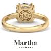 Martha Stewart Round Shape Lab Grown Diamond Solitaire Ring, Diamond Engagement Ring in 14 Karat Gold For Women(yellow-gold)