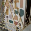 Martha Stewart Ryder Gold Mesh Metal 9 Slot Triangle Magazine File Holder, Desktop Organizer Sorter