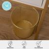 Martha Stewart Ryder Gold Mesh Metal Trash Can, 4.5 Gallon, Wastebasket for Office