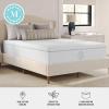 Martha Stewart SleepComplete Queen Mattress in a Box, Medium-Firm Triple-Action Cooling Gel Memory Foam Mattress, Removable Coolweave Jacquard Cover, 12″, White(Full)
