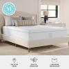 Martha Stewart SleepComplete Queen Mattress in a Box, Medium-Firm Triple-Action Cooling Gel Memory Foam Mattress, Removable Coolweave Jacquard Cover, 12″, White(Queen)
