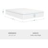 Martha Stewart SleepComplete Queen Mattress in a Box, Medium-Firm Triple-Action Cooling Gel Memory Foam Mattress, Removable Coolweave Jacquard Cover, 12″, White(Full)
