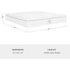 Martha Stewart SleepComplete Queen Mattress in a Box, Medium-Firm Triple-Action Cooling Gel Memory Foam Mattress, Removable Coolweave Jacquard Cover, 12″, White(King)