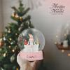 Martha Stewart Snow Globe Christmas – Martha on The Mantel Christmas Decor, Funny Collectible, Secret Santa Collectible, Snowglobes(Pink)