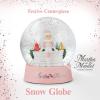 Martha Stewart Snow Globe Christmas – Martha on The Mantel Christmas Decor, Funny Collectible, Secret Santa Collectible, Snowglobes(Pink)