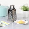 Martha Stewart Sprucedale 9.5-Inch Stainless Steel 4-Sided Box Grater – Durable Kitchen Cheese and Food Grater with Multiple Grating Surfaces(Sprucedale 9.5″ Box Grater)